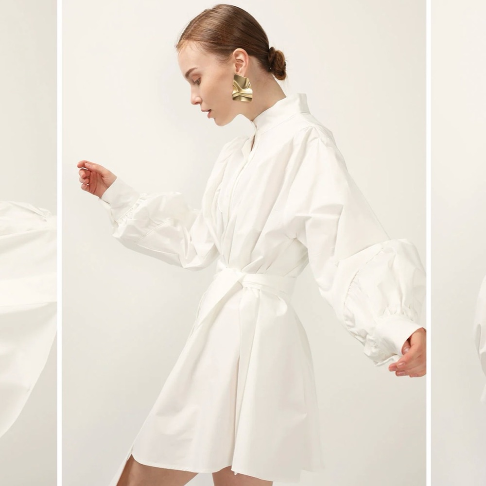 Tori Piping Detail Shirt Dress. New with tags